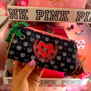 Vintage monogram pencil pouch